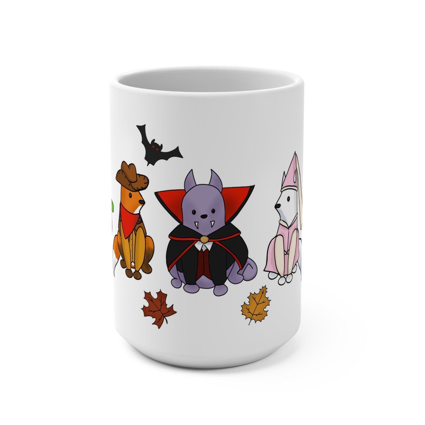 Cozy Halloween Foxes Mug 15oz