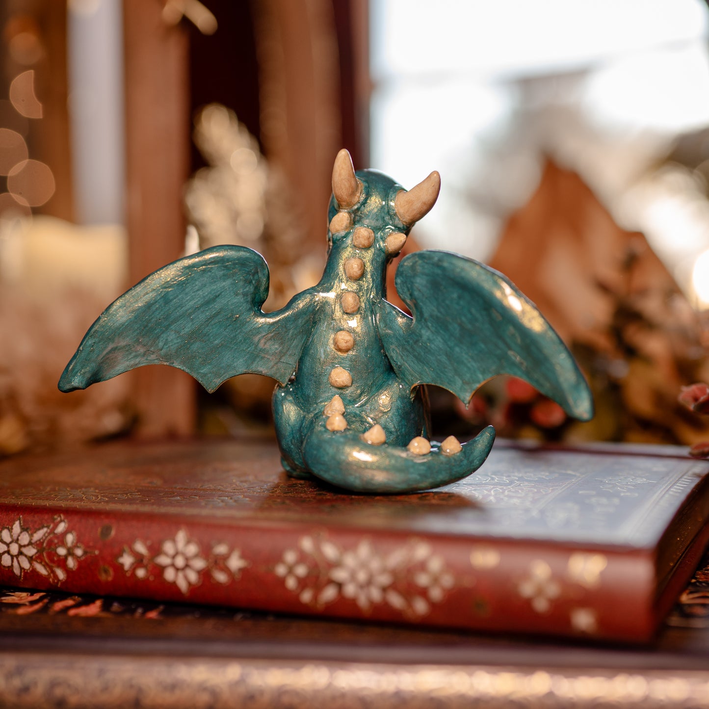 Shining Green Dragon | Lil Woodsie Desk Friend