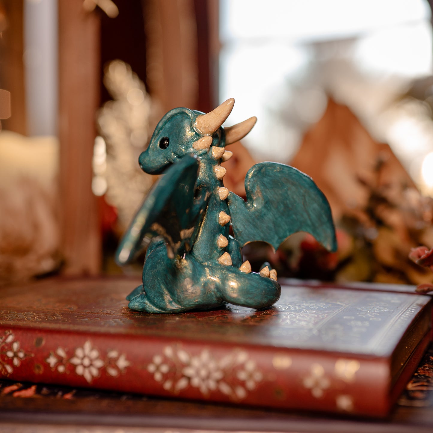 Shining Green Dragon | Lil Woodsie Desk Friend