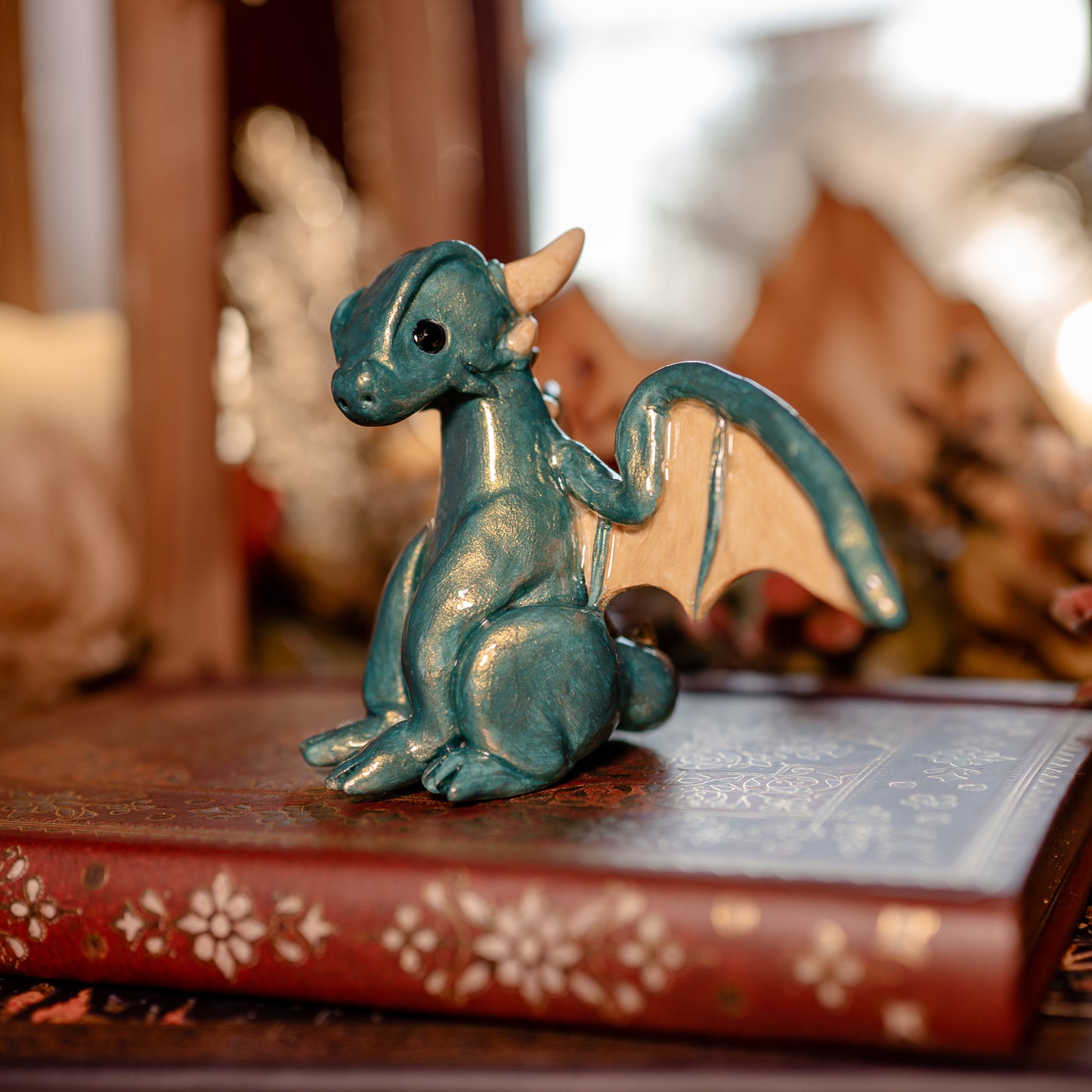 Shining Green Dragon | Lil Woodsie Desk Friend