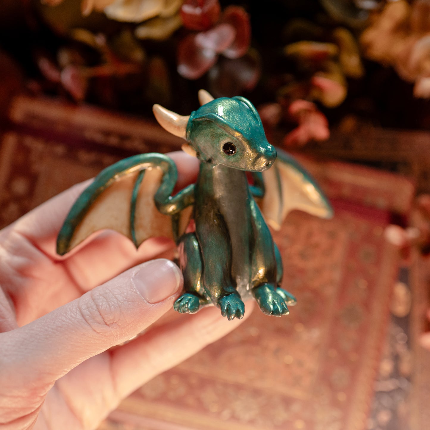 Shining Green Dragon | Lil Woodsie Desk Friend