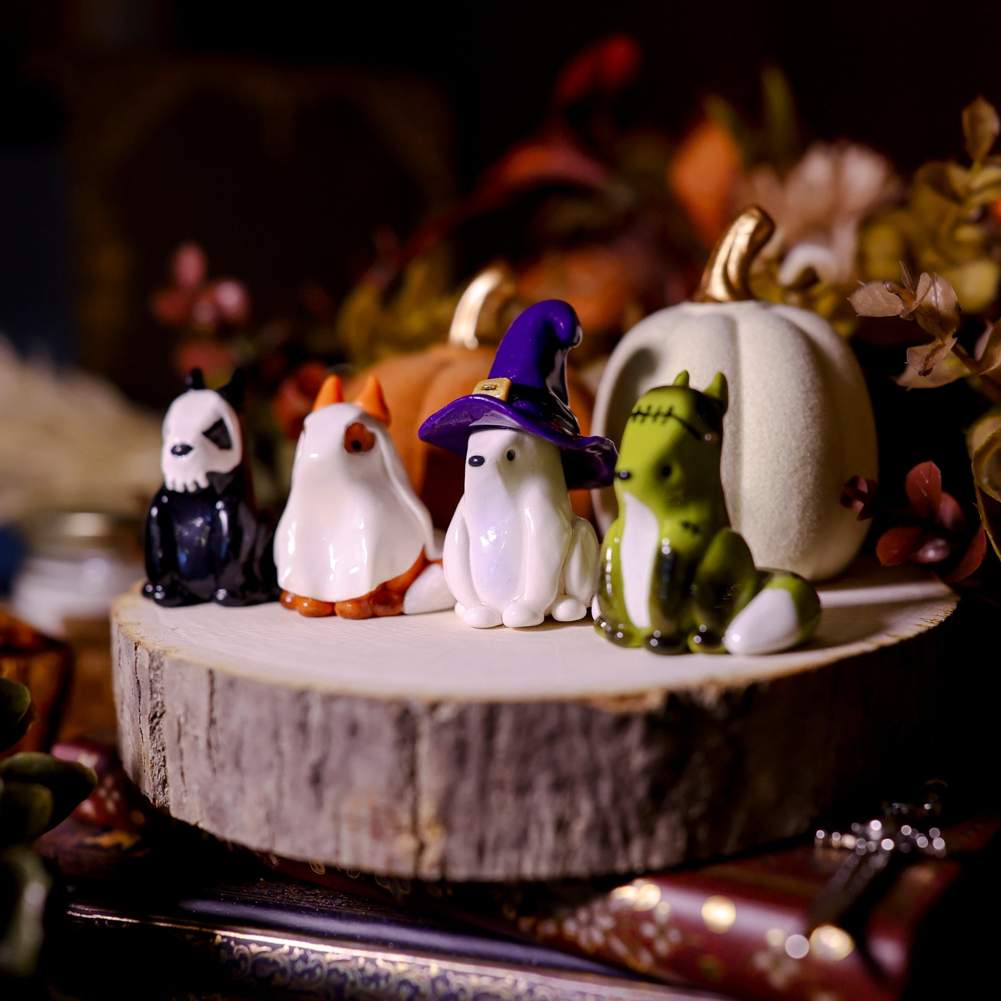 Cozy Ghosty Fox | Lil Woodsie Halloween Desk Friend