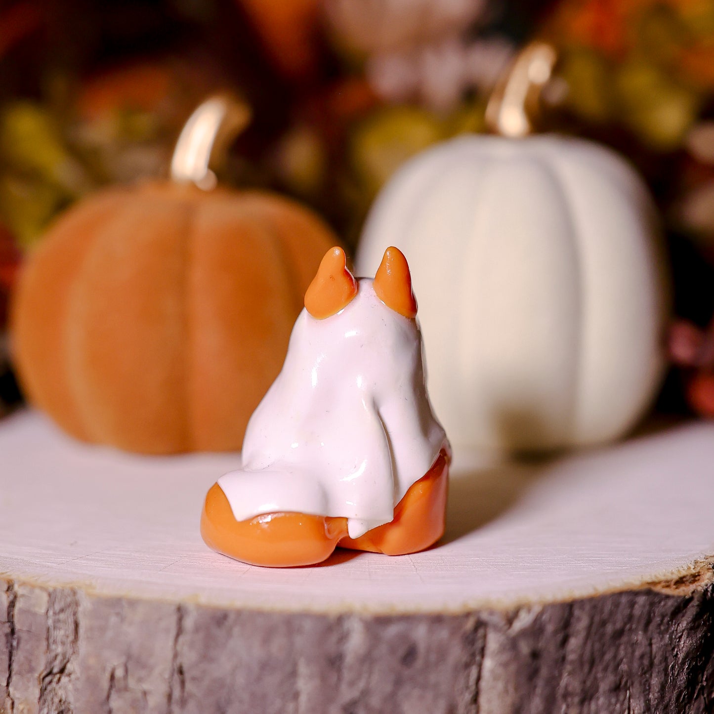 Cozy Ghosty Fox | Lil Woodsie Halloween Desk Friend