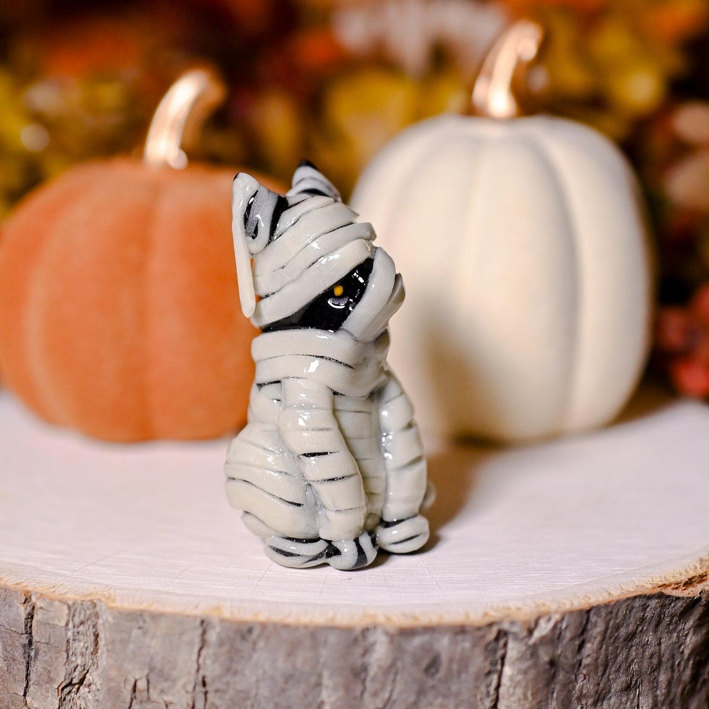Mummy Fox | Lil Woodsie Halloween Desk Friend