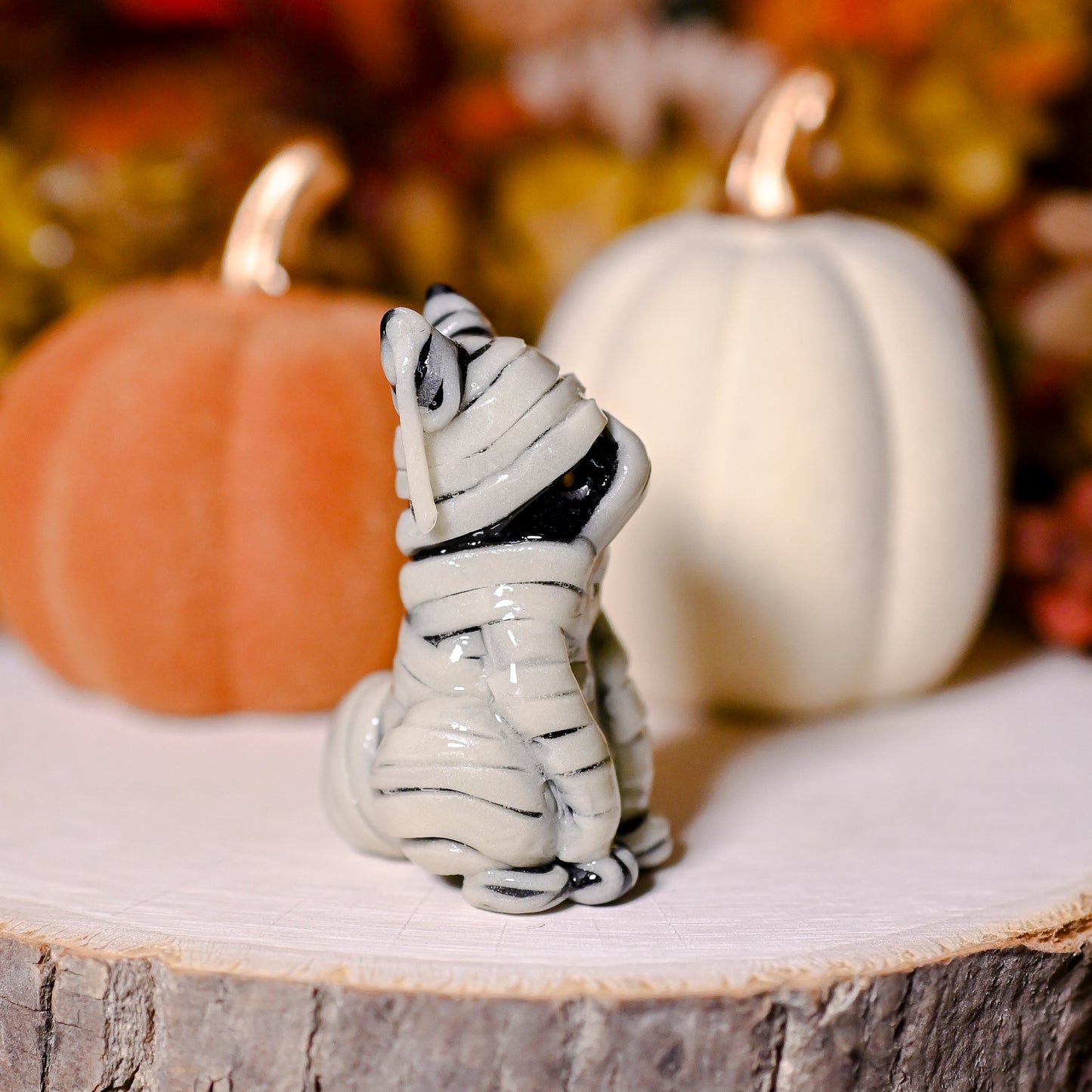 Mummy Fox | Lil Woodsie Halloween Desk Friend