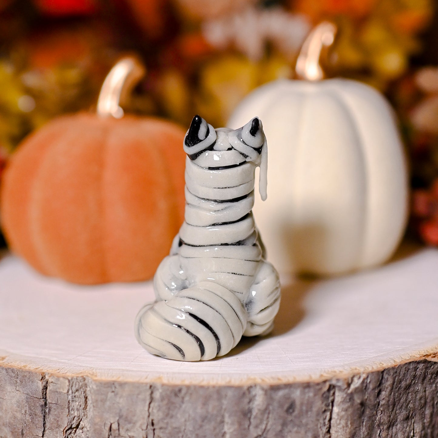 Mummy Fox | Lil Woodsie Halloween Desk Friend