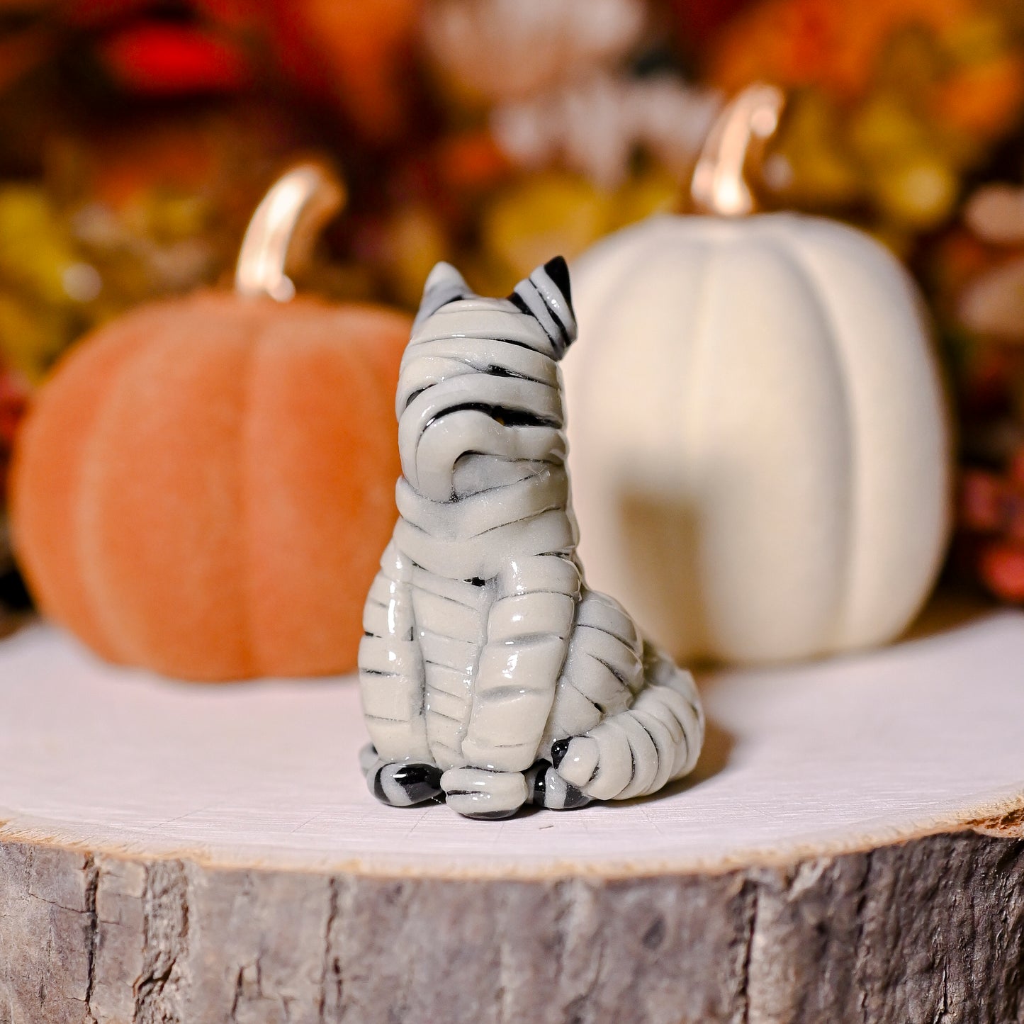 Mummy Fox | Lil Woodsie Halloween Desk Friend