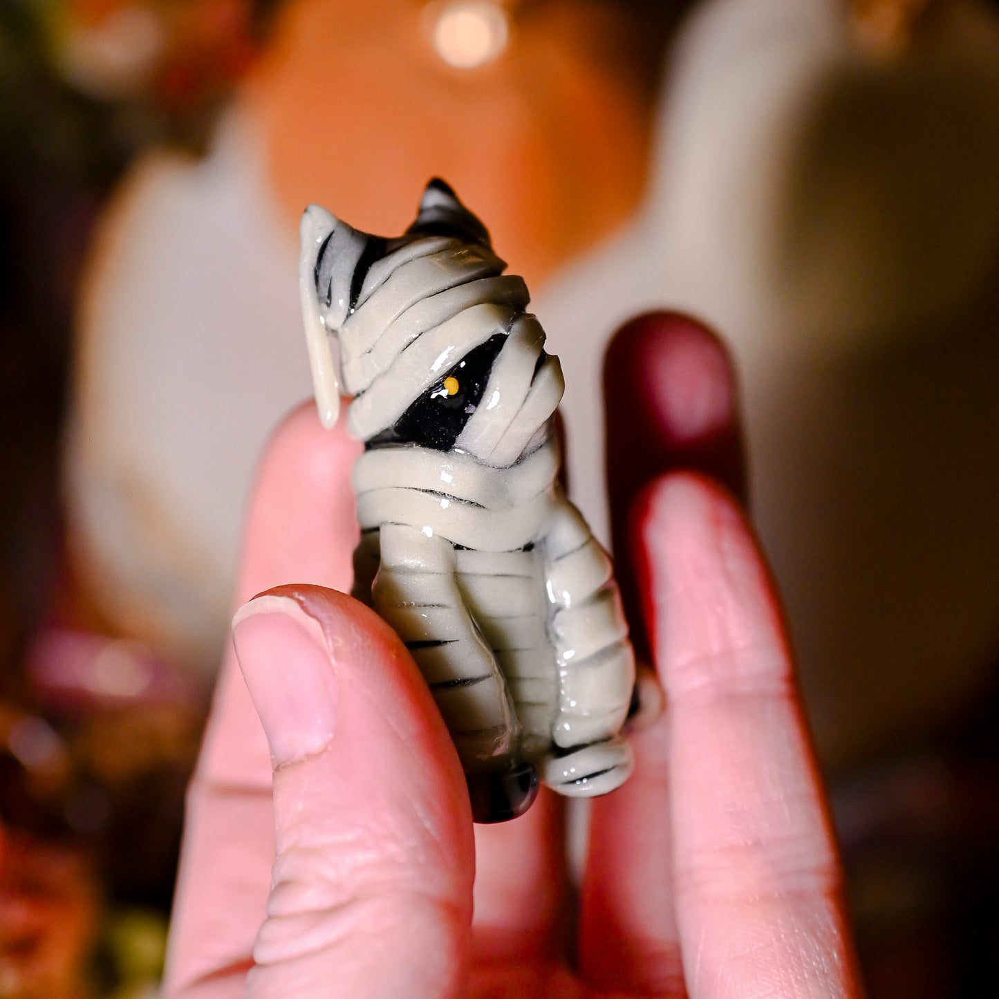 Mummy Fox | Lil Woodsie Halloween Desk Friend