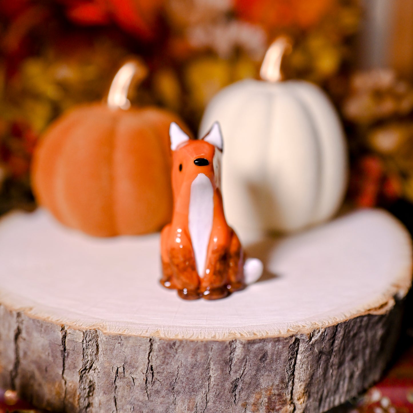 Orange Ring Fox | Lil Woodsie Crown Ring Holder