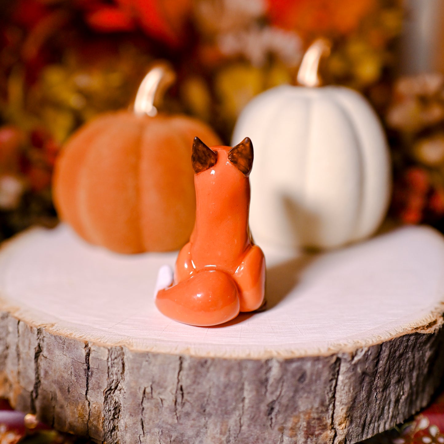 Orange Ring Fox | Lil Woodsie Crown Ring Holder