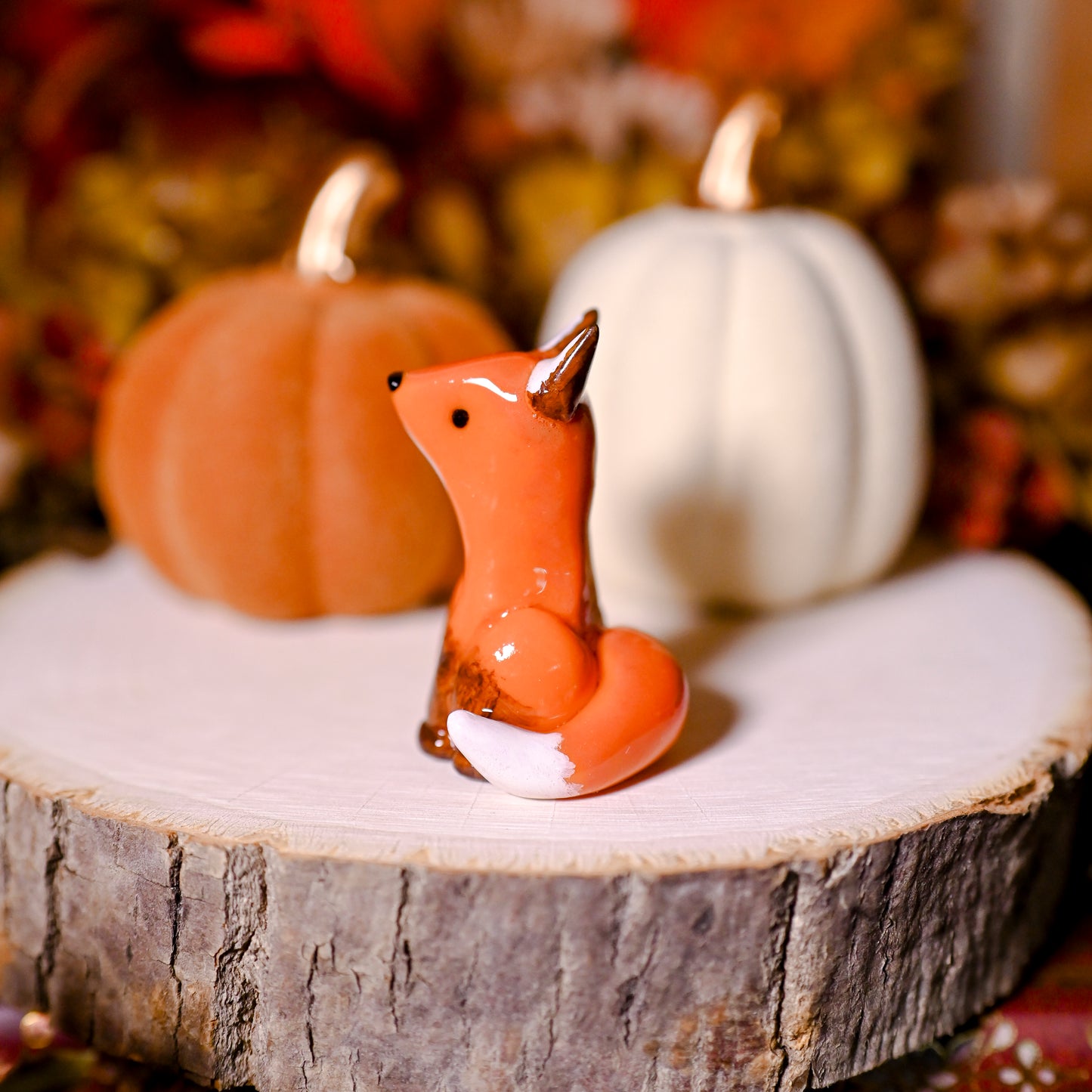 Orange Ring Fox | Lil Woodsie Crown Ring Holder