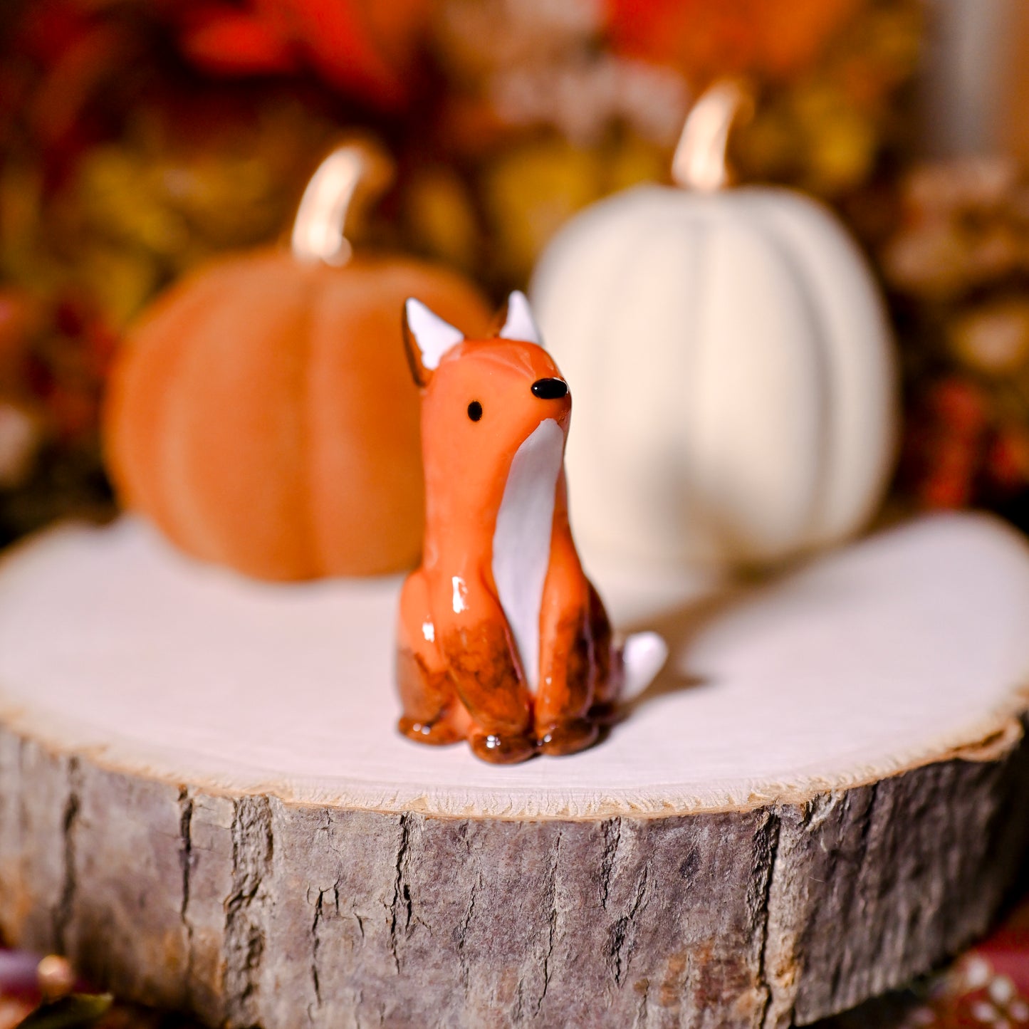 Orange Ring Fox | Lil Woodsie Crown Ring Holder