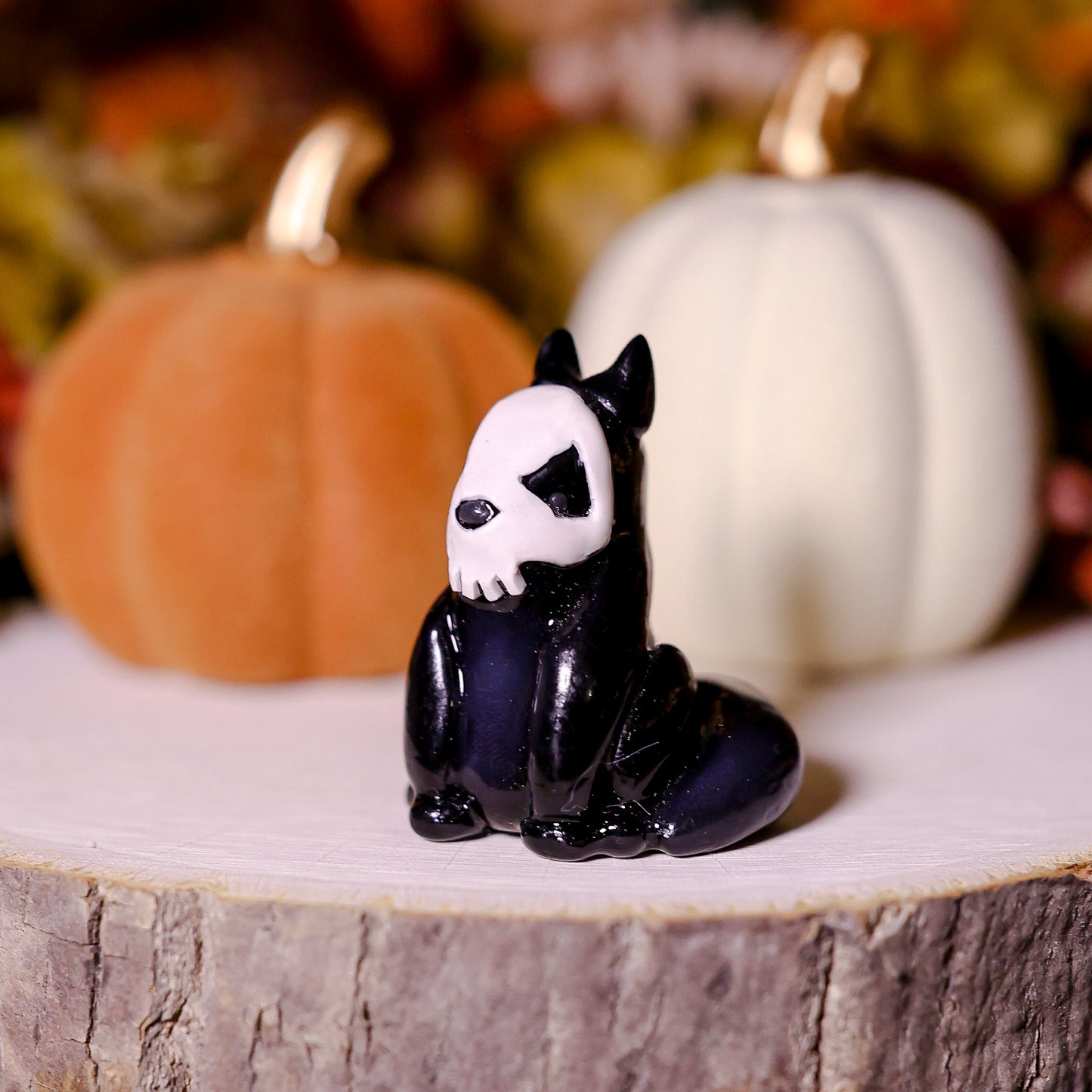 Cozy Skully Fox | Lil Woodsie Halloween Desk Friend