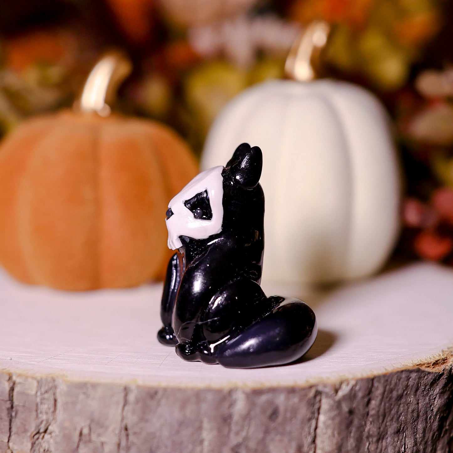 Cozy Skully Fox | Lil Woodsie Halloween Desk Friend