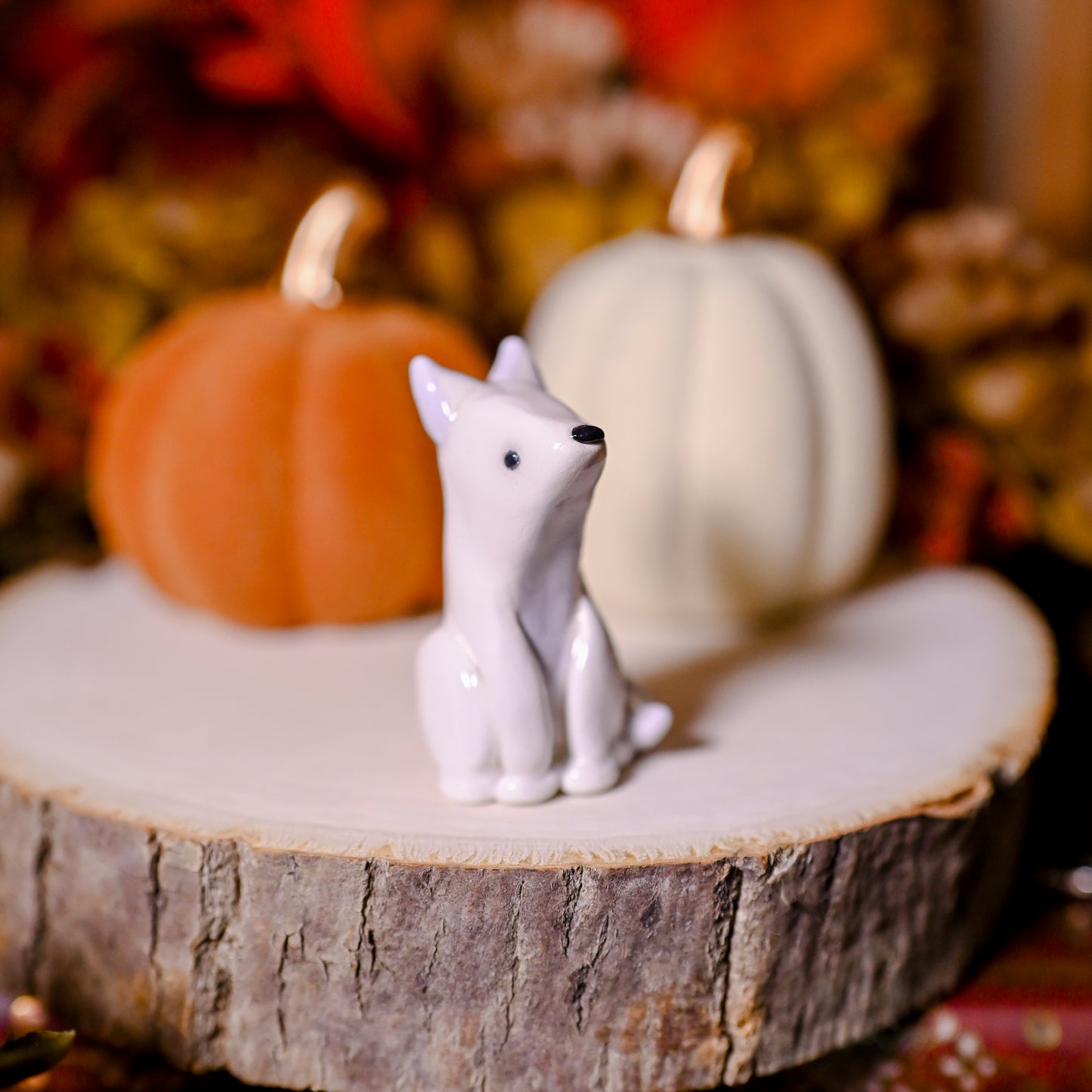 Arctic Ring Fox | Lil Woodsie Crown Ring Holder