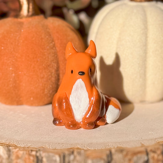 Cozy Orange Fox | Lil Woodsie Desk Friend