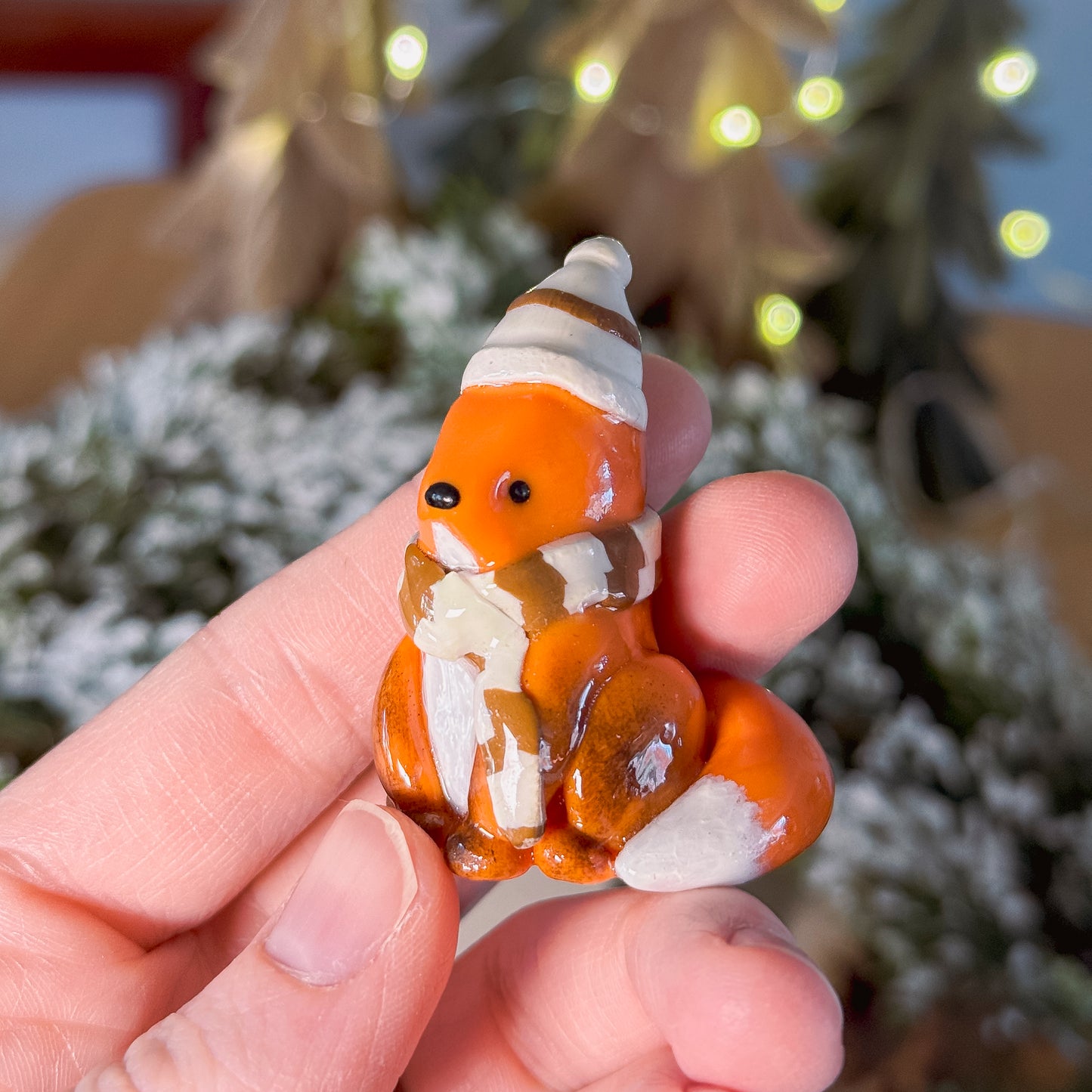 Cozy Chilly Fox | Lil Woodsie Desk Friend