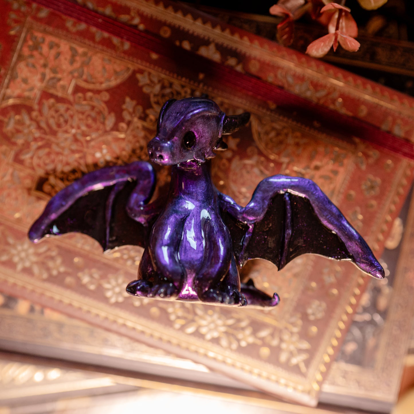 Violet Storm Dragon | Lil Woodsie Desk Friend