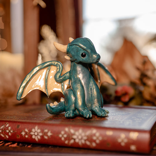 Shining Green Dragon | Lil Woodsie Desk Friend