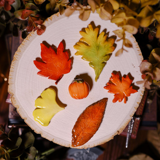 Fall Leaves and Pumpkin Magnets | Magnets