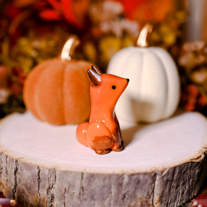 Orange Ring Fox | Lil Woodsie Crown Ring Holder