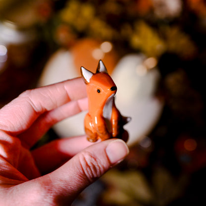 Orange Ring Fox | Lil Woodsie Crown Ring Holder