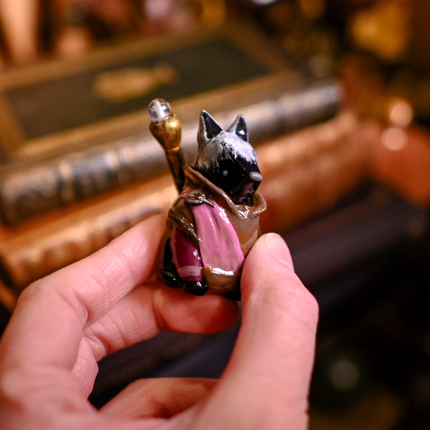 PREORDER: Mage Fox | FANTASY FOX | Bookshelf Decor + Desk Friend