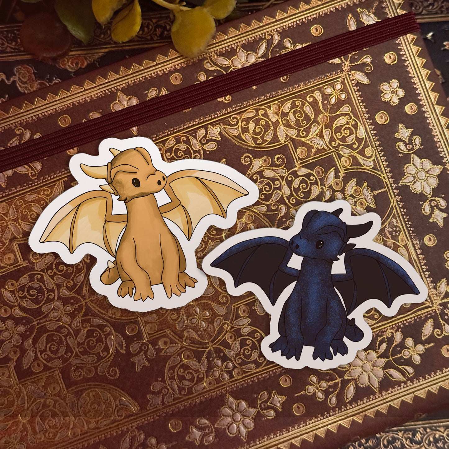 Golden & Midnight Sticker Set | Dragon Collection